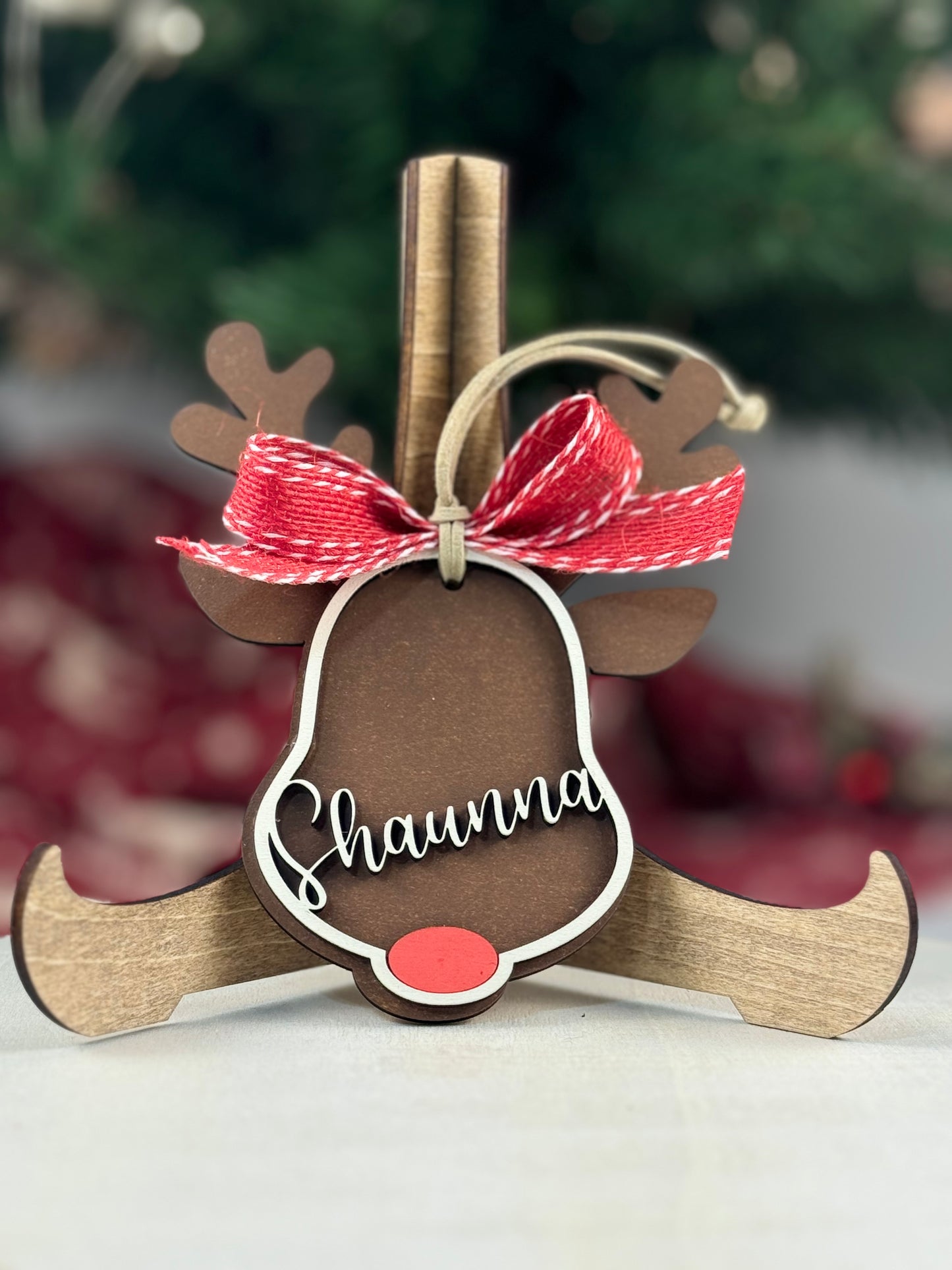 Personalized Reindeer Ornament