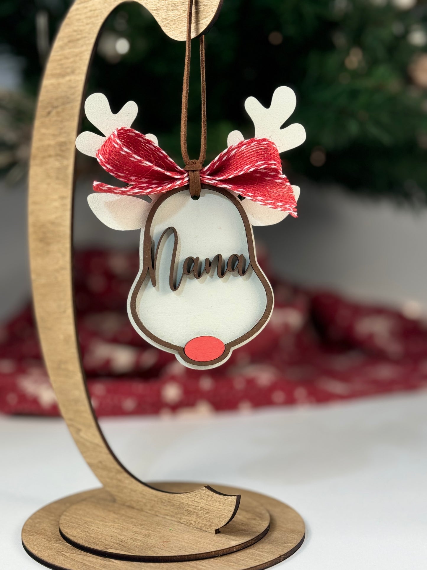 Personalized Reindeer Ornament