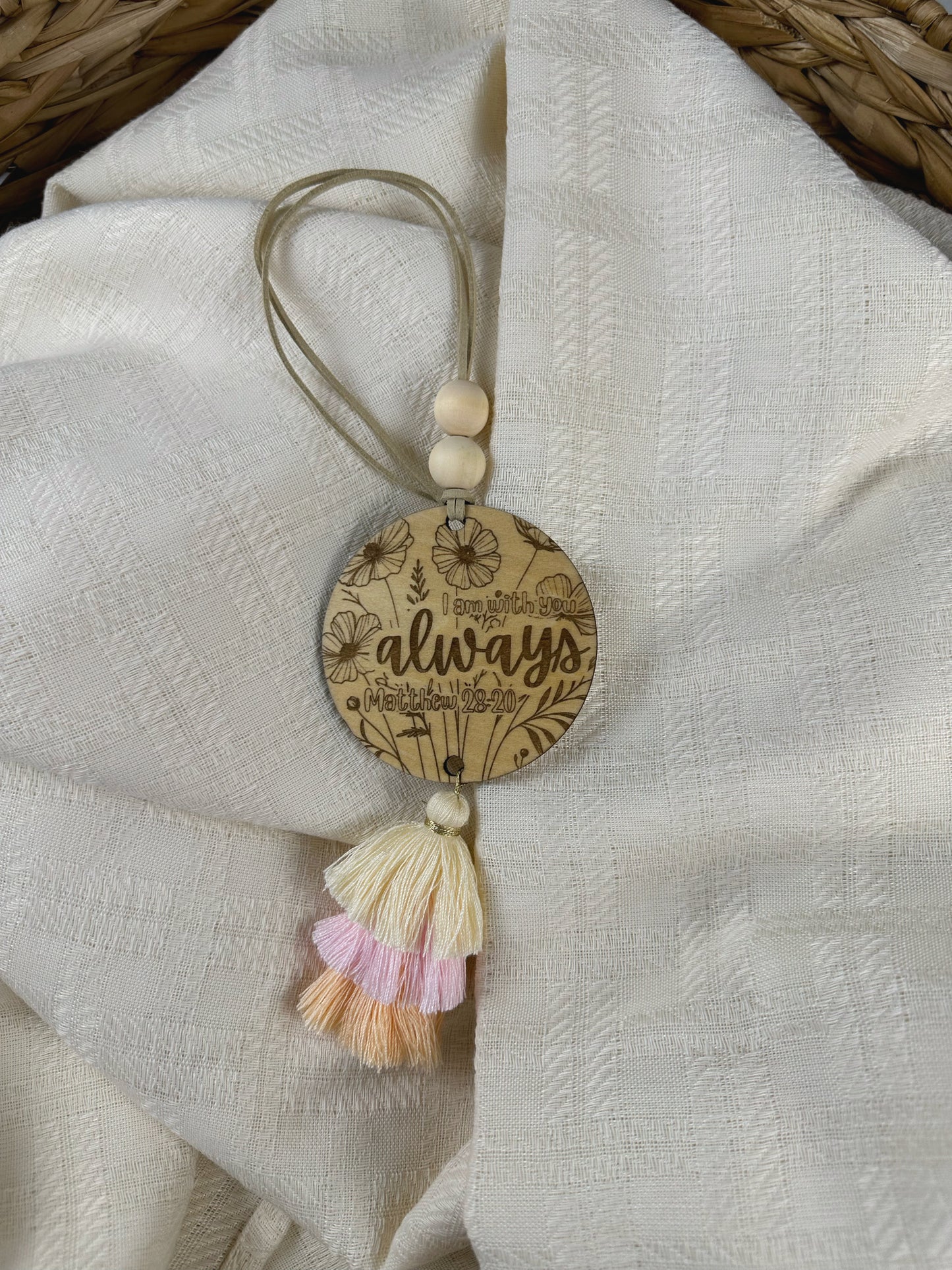 Matthew 28:20 Car Charm