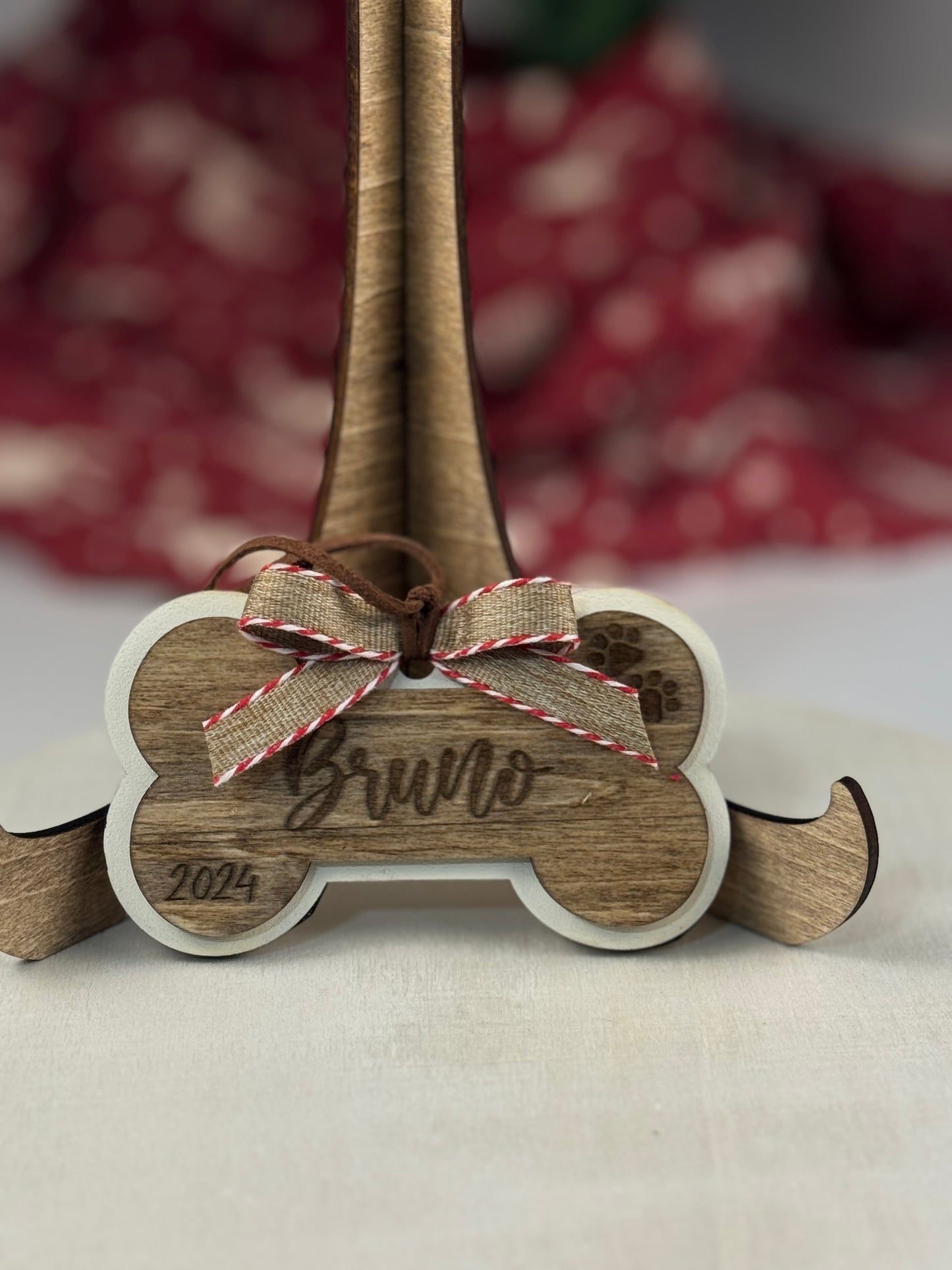 Personalized Dog Bone Ornament