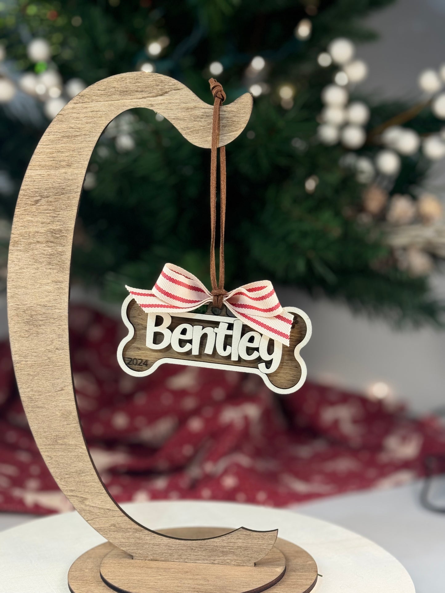 Personalized Dog Bone Ornament