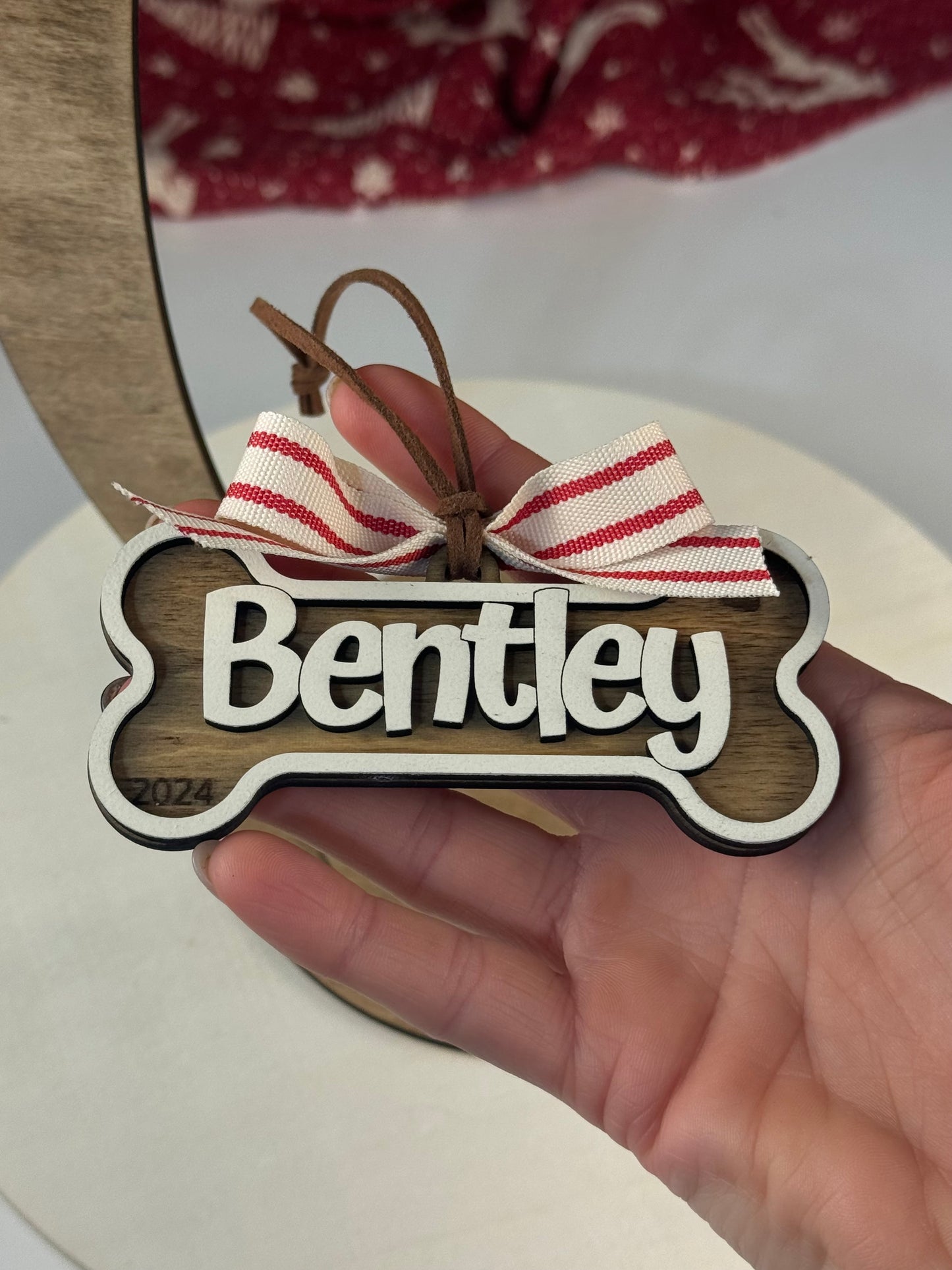 Personalized Dog Bone Ornament