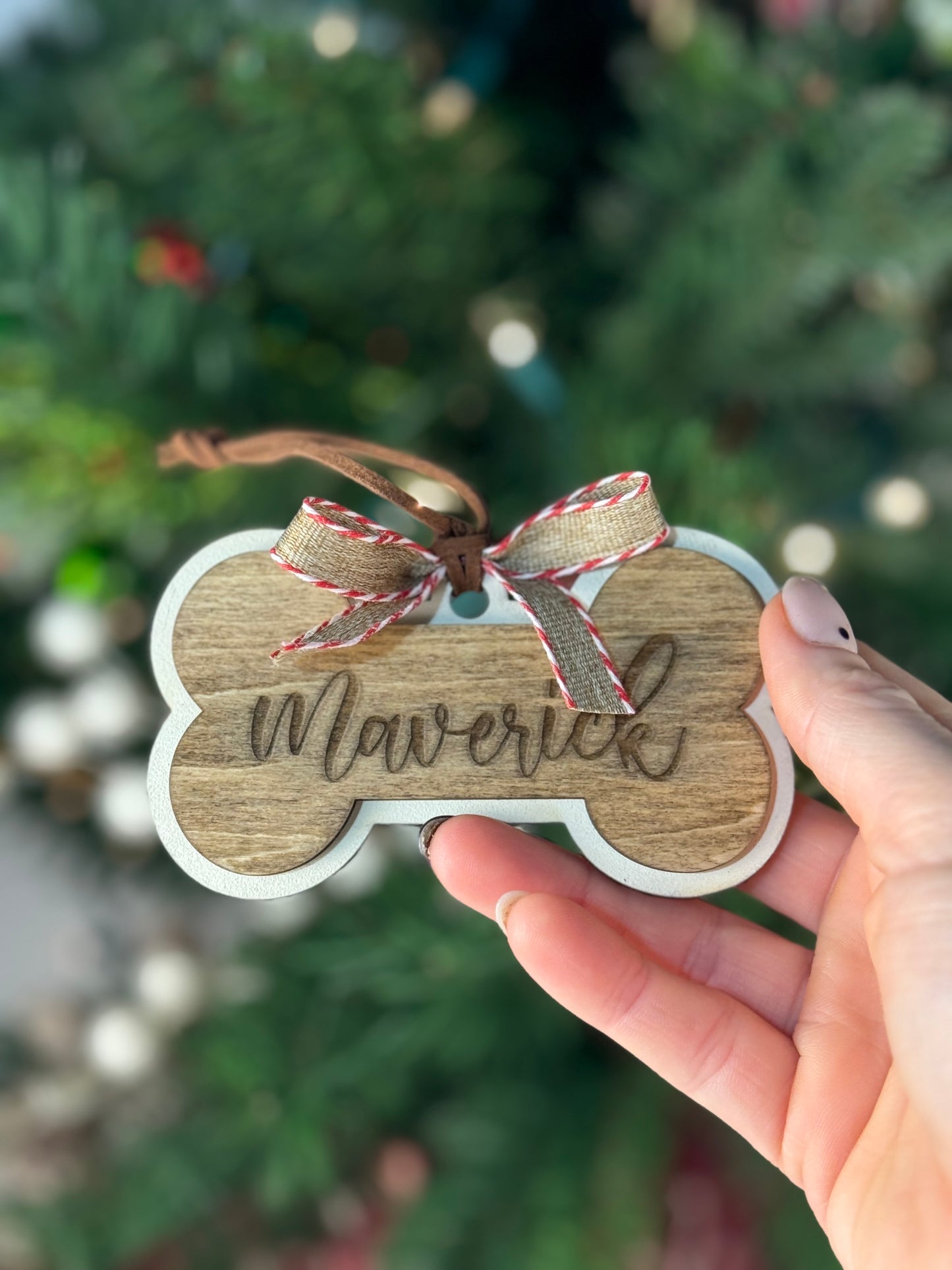 Personalized Dog Bone Ornament