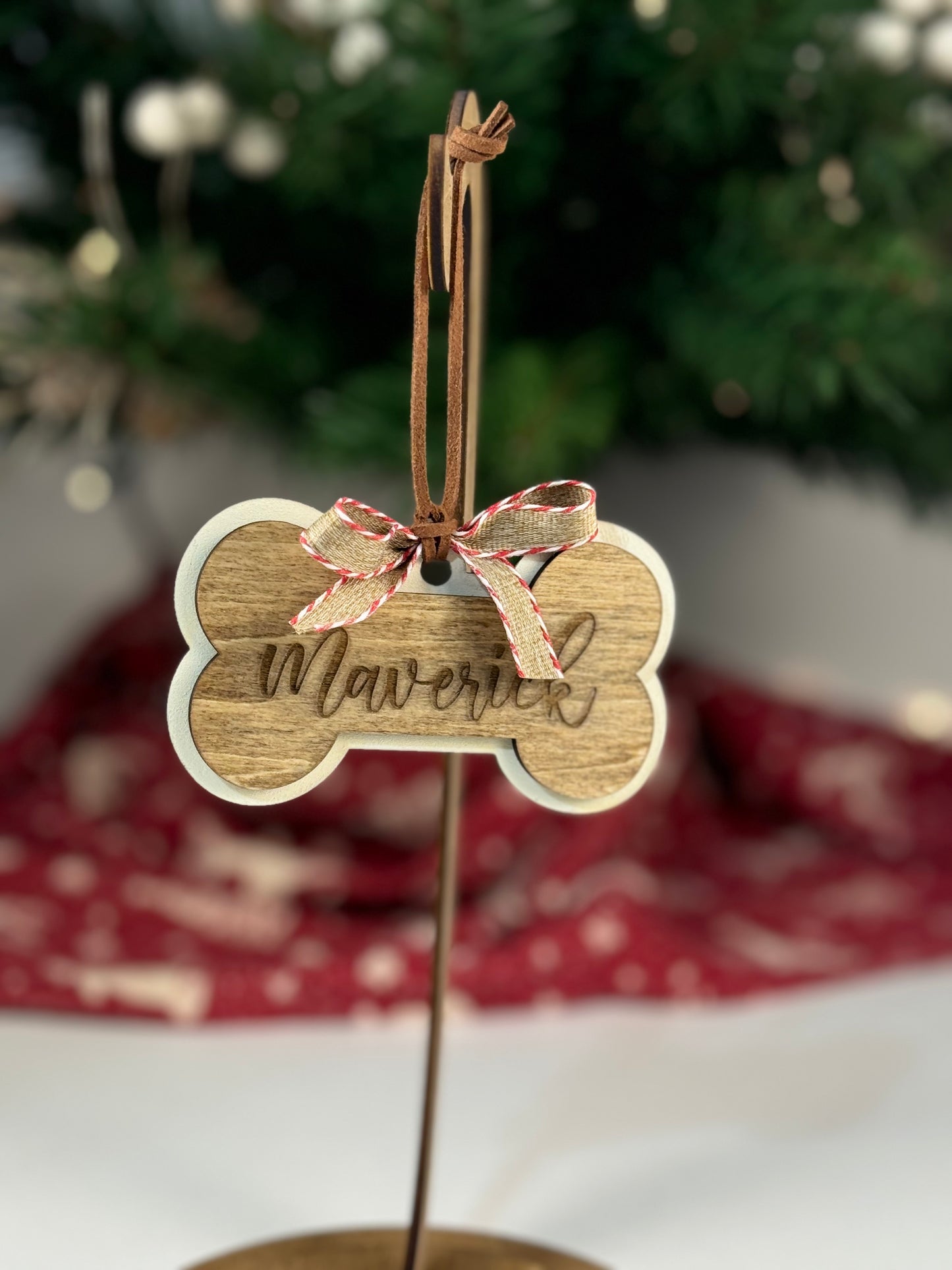 Personalized Dog Bone Ornament