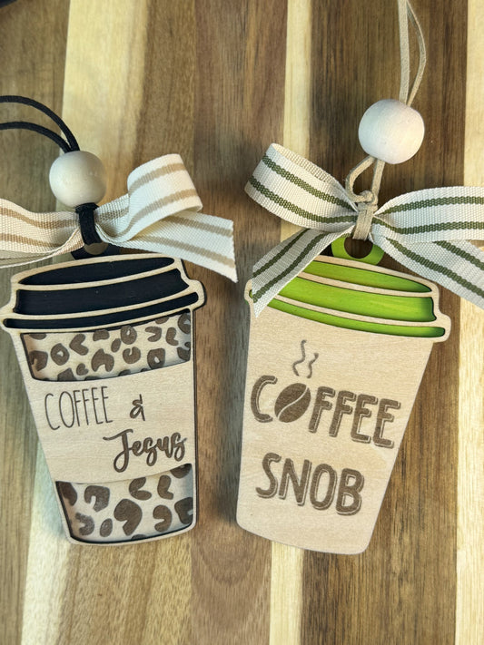 Coffee Lover Car Charms