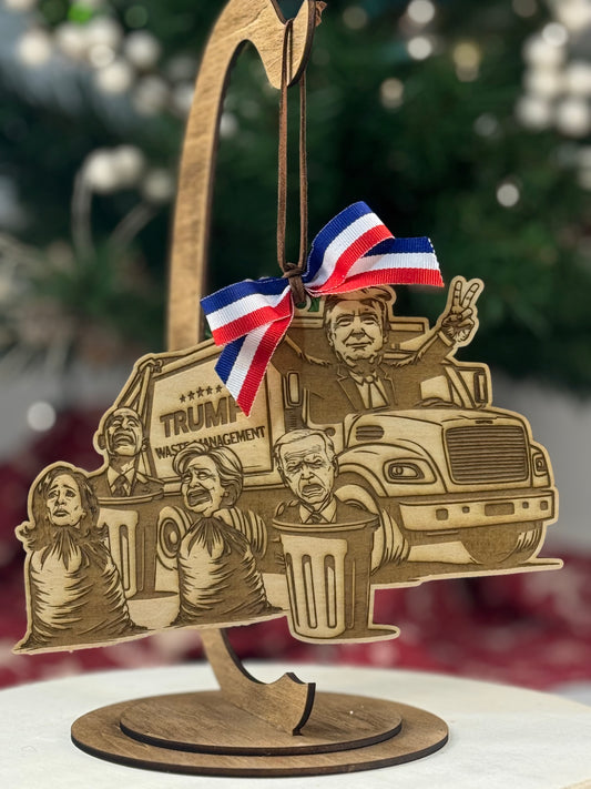 2024 Comedic Christmas Ornament Waste Management