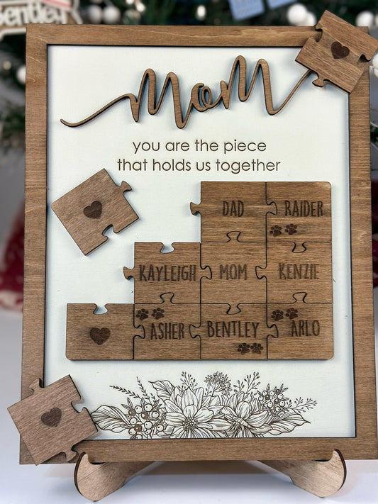 Mom: Piece That Holds Us Together Frame